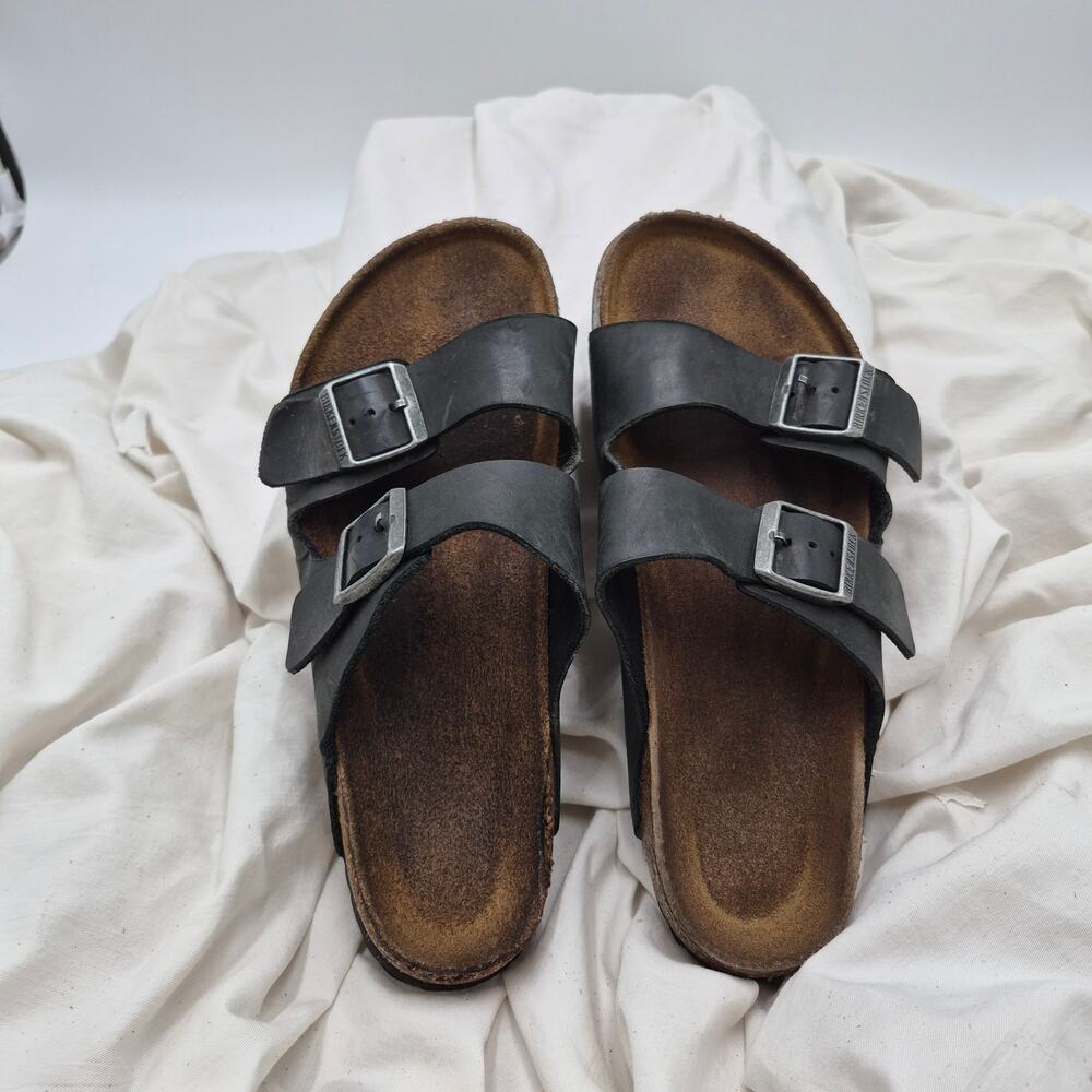 Birkenstock Arizona soft footbed oiled Leather black size EU 42 mens US 9